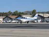 N15832 @ SZP - 1972 Piper PA-28R-200 ARROW II, Lycoming IO-360-C1C 200 Hp, landing Rwy 22 - by Doug Robertson