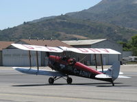 N675LF @ SZP - 1944 DeHavilland DH 82A TIGER MOTH, DeHavilland Gipsy Major in-line inverted air-cooled 135 Hp, taxi - by Doug Robertson