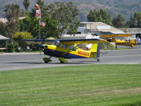 N8560V @ SZP - 1974 Bellanca 8KCAB DECATHLON, Lycoming IO-320 150 Hp, landing roll Rwy 22 - by Doug Robertson