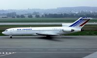 F-BPJO @ LSZH - Boeing 727-228 [20410] (Air France) Zurich~HB 10/09/1981. Seen here taken from a slide.