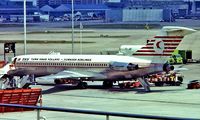 TC-JBF @ EGLL - Boeing 727-2F2 [20980] (Turkish Airlines) Heathrow~G 01/07/1975. Seen here .Taken from a slide.