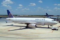 N483UA @ KSAT - Parked, apparently out of service.