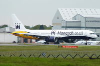 G-MONK @ EGCC - Monarch - by Chris Hall