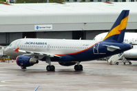 VP-BBT @ EGCC - ex Air Canada A319 recently repainted by Air Livery at Manchester - by Chris Hall