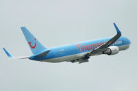 G-OBYF @ EGCC - Thomson - by Chris Hall