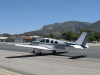 N8166G @ SZP - 1993 Beech B36TC TURBO BONANZA, Continental TSIO-520-UB 300 Hp continuous, taxi - by Doug Robertson