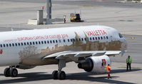9H-AEO @ LOWW - Air Malta Airbus A320 - by Thomas Ranner