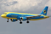 UR-DAI @ EDDL - Donbass Aero, Airbus A320-212, CN: 0579 - by Air-Micha