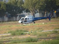 N30NT @ POC - Setting down on runway 26R - by Helicopterfriend