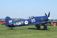 F-AZXJ @ LFFQ - Hawker Sea Fury FB11 at the Meeting Aerien 2012, La-Ferte-Alais - by Ingo Warnecke