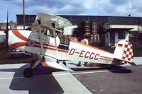 D-ECCC @ EDFM - CASA 1.131E Jungmann [2230] Mannheim~D 02/05/1981. Seen here .Taken from a slide. - by Ray Barber