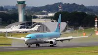 HL8248 @ EGLF - Braking on arrival for Farnborough 2012