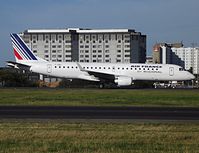 F-HBLI @ LFPG - Operated by Regional Airlines, Lima-India landed on runway 27R and was taxying to stand.