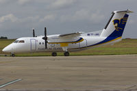 TF-JMG @ EGSH - Being towed to stand 8 after spray by Air Livery.