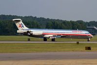 N7548A @ ORF - American Airlines N7548A (FLT AAL886) rolling out on RWY 5 after arrival from Dallas/Fort Worth Int'l (KDFW). This flight was originally headed to Reagan National (KDCA) but was diverted here due to strong storms in the Washington, DC area. - by Dean Heald