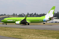 ZS-ZWA @ KBFI - New livery for Kulula.com seen on their first factory direct 737-800 - by Joe G. Walker