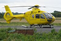 G-SPHU @ EGFH - Standing in as Swansea Airport based Wales Air Ambulance helicopter whilst G-WASN is away being serviced. - by Roger Winser
