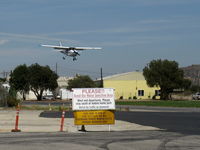 N8302X @ SZP - 1961 Cessna 172C, Continental O-300 145 Hp six cylinder engine, on final Rwy 22 - by Doug Robertson