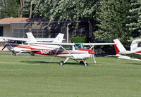 N49471 - A Cessna 152 sits among a gaggle of GA aircraft at the former Kutztown Airport. - by Daniel L. Berek