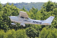 N2467Q @ 4B8 - Departure on runway 2. - by Mark K.