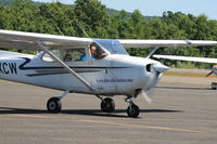 C-FXCW @ 4B8 - C-FXCW taxiing into the ramp after its flight from Burlington, VT (KBTV). - by Mark K.