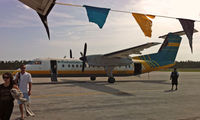 C6-BFO @ TCB - Passengers disembarking at Treasure Cay