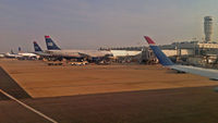 N764US @ DCA - At the gate at DCA
