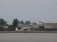N7965Z @ OXR - 1963 Cessna 150C, Continental O-200 100 Hp, taxi to Rwy 25 in the coastal June Gloom, now into July - by Doug Robertson