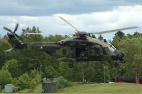 NH-207 @ ESCF - Air display of an NH-90 transport helicopter of the Finnish Army at Malmen air base in Sweden. - by Henk van Capelle