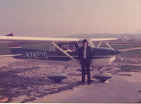 N7827G - Paul James Mitchell with N7827G at Tri City Airport, San Bernardino CA, approximately 1975-76 - by James Mitchell