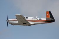 N2932L @ LAL - Mooney M20F - by Florida Metal