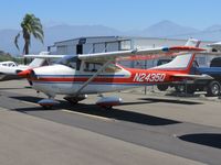 N2435Q @ POC - Parked in transient parking - by Helicopterfriend
