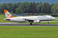 TC-FBJ @ LOWL - Free Bird Airlines Airbus A320-232 landing in LOWL/LNZ
