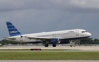 N516JB @ KPBI - Airbus A320