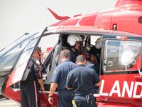 N36RX @ POC - LA County Fire personnel loaded up for a short flight in the pattern - by Helicopterfriend