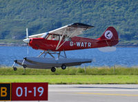 G-WATR @ EGEO - Landing at Oban (Connel) airport. - by Jonathan Allen