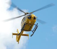 G-SPHU @ EGFH - Temporary replacement for the Swansea based Wales Air Ambulance helicopter (G-WASN). - by Roger Winser
