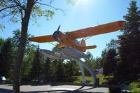 CF-DRD - CF-DRD is now mounted on a pylon overlooking Howey Bay in Red Lake, Ontario. - by CKDR Radio