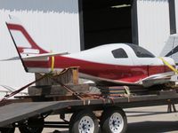 N686KB @ CNO - Parked with no wings, no engine on a trailer:  NTSB report WPR12CA270  - by Helicopterfriend