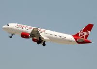 N845VA @ KLAX - Rockets out of South side