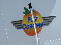 N55387 @ CCB - Tail advertisement for AJO (Corona) - by Helicopterfriend