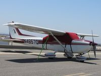 N4657Q @ CCB - Covered up, tied down and parked on th northside - by Helicopterfriend