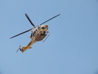 N18LA - Over Sepulveda basin brush fire. July 16, 2012. Los Angeles, CA. - by Gene Arshansky