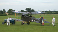G-EBIA @ EGTH - 4. G-EBIA winding down after an energetic display at Shuttleworth Sunset Air Display, July 2012