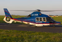 OY-HSK @ EGSH - Arriving at SaxonAir in the late evening sun.