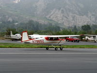 N7965Z @ SZP - 1963 Cessna 150C, Continental O-200 100 Hp, landing roll Rwy 22 - by Doug Robertson