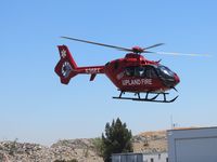 N36RX @ CCB - Upland Fire 1 lifting off and heading west - by Helicopterfriend