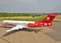 D-AFKF @ EDDR - Just came in after painting into OLT Express c/s.