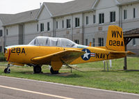 N4028A @ KNXX - This poor Beech T34A Mentor, built 1965, suffered a gear-up landing, causing a bent prop.  She was donated to the Wings of Freedom museum, with whom she will eventually be restored. - by Daniel L. Berek