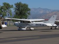 N406JA @ POC - Parked in transient parking - by Helicopterfriend
